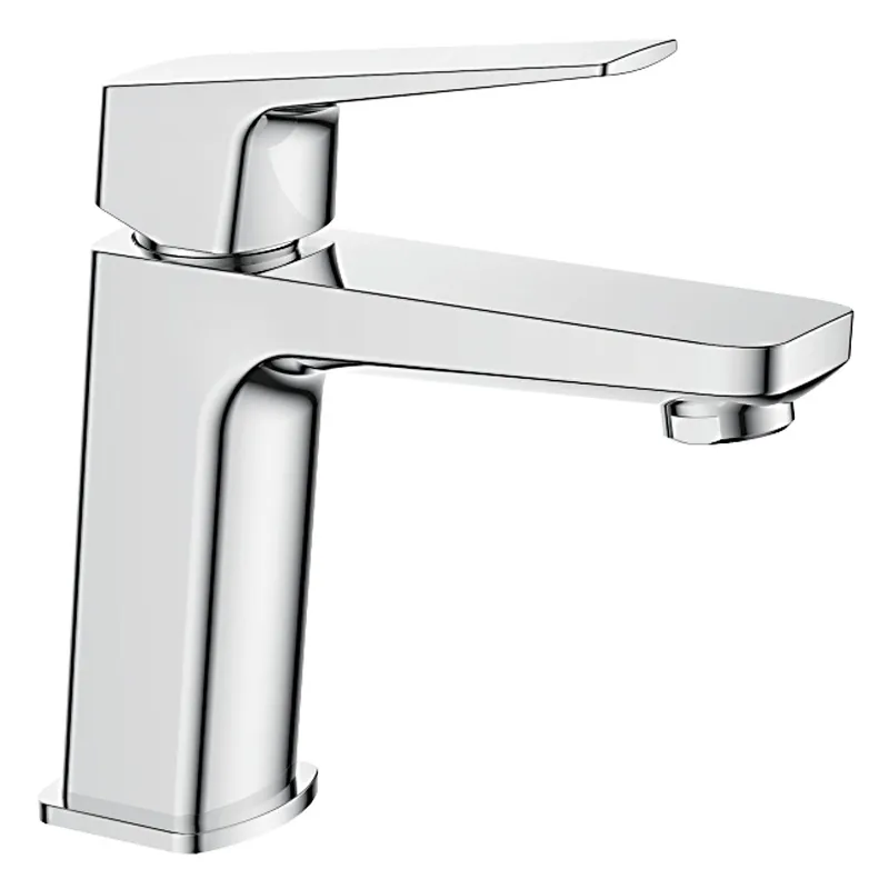 Смеситель для умывальника IBERGRIF IBIZA M11007 врезной низкий латунный Хром (OL-LL2010)