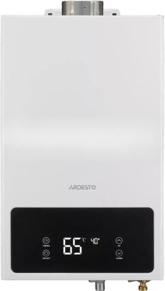 Газовый проточный водонагреватель Ardesto GWH-HB02-10T-WHITE1 с дымоотводом Белый