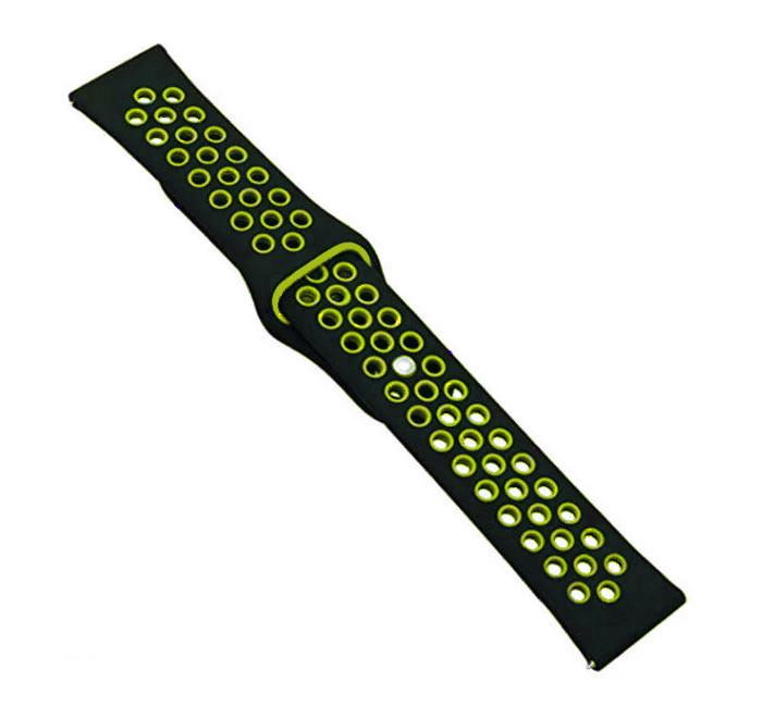 Спортивный ремешок Primolux Perfor Sport с перфорацией для часов Garmin Vivoactive 4 Black/Green (1274938079) - фото 4 Спортивный ремешок Primolux Perfor Sport с перфорацией для часов Garmin Vivoactive 4 Black/Green (1274938079) - фото 4