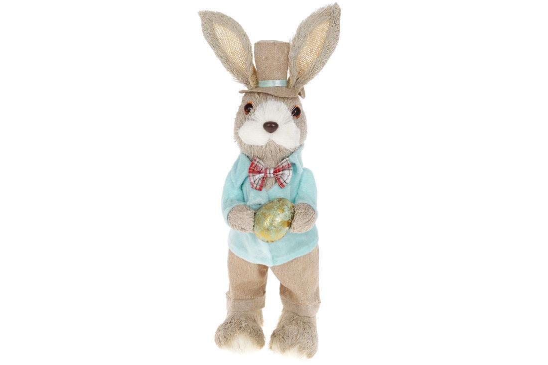 Фигурка декоративная BonaDi Заяц с крашенкой 39 см (743-848)