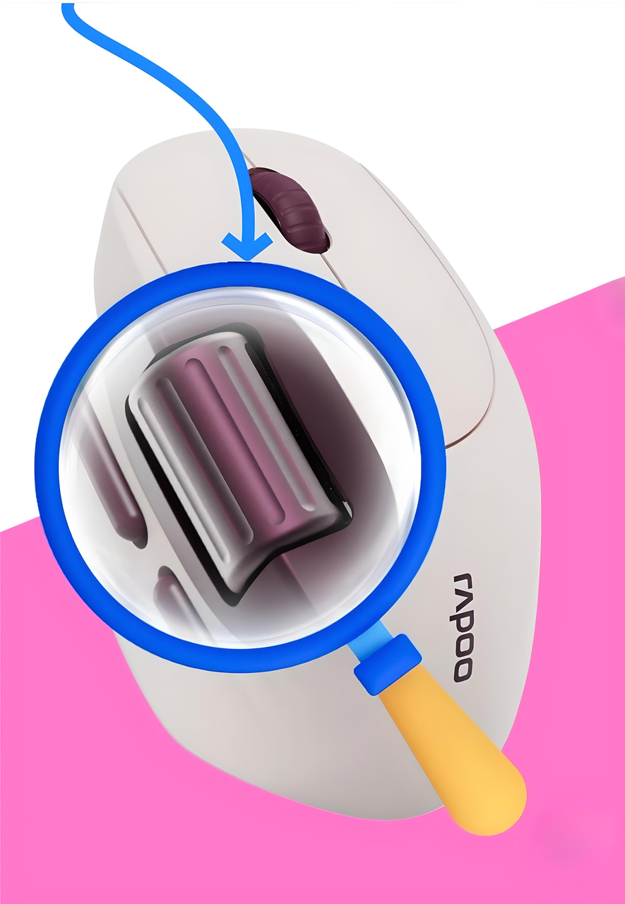 Мышь RAPOO MT560 с комбинированным подключением/боковым колесиком 4000 DPI Vermeil (2625882688) - фото 2 Мышь RAPOO MT560 с комбинированным подключением/боковым колесиком 4000 DPI Vermeil (2625882688) - фото 2