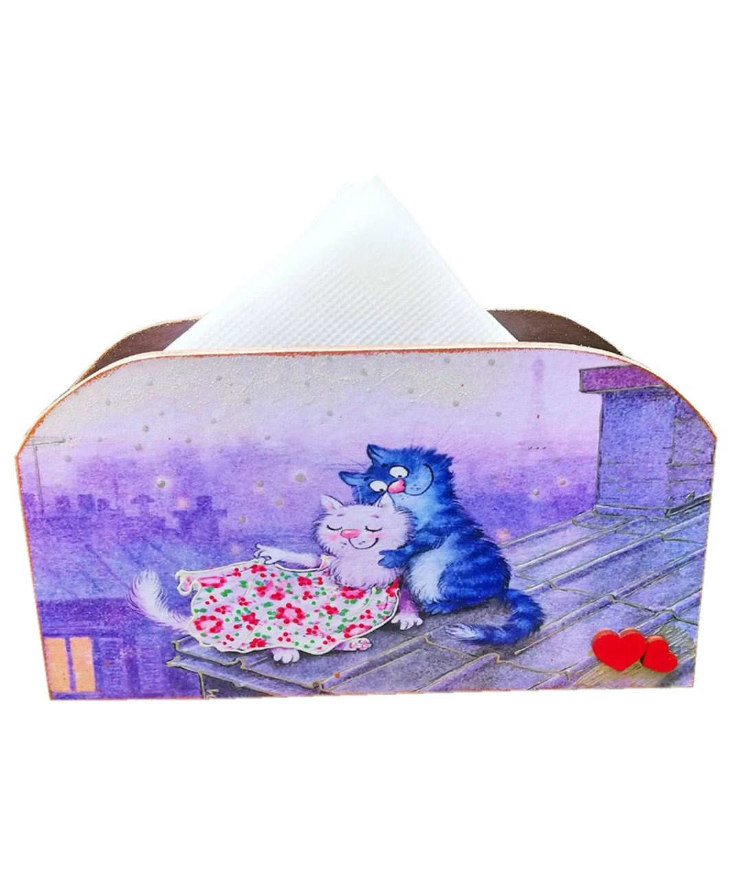 Салфетница Okl Gifts Котики ручная роспись