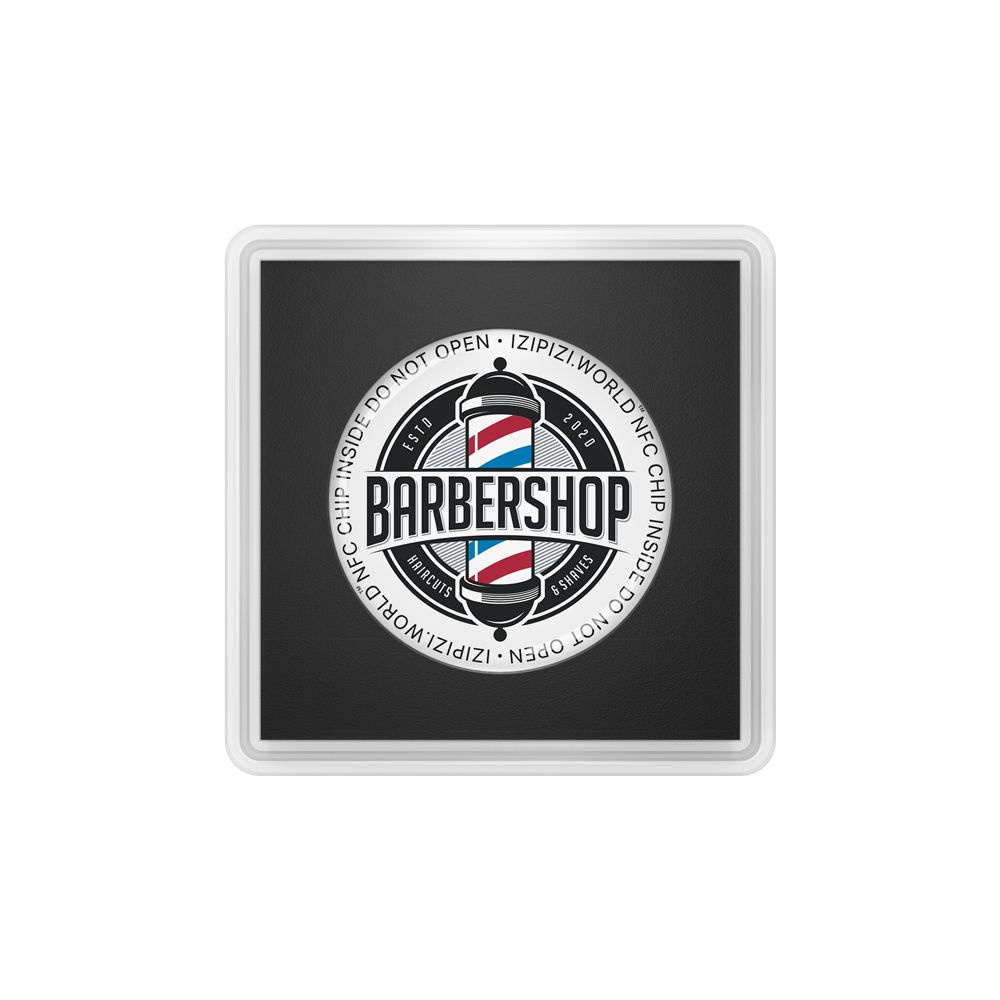 Стикер IZIPIZI.WORLD Barbershop с NFC (20364668) - фото 1