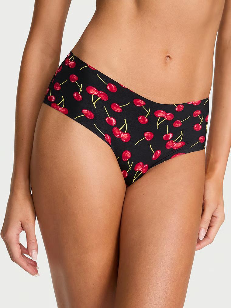 Трусики чики Victoria's Secret No-Show Strappy Cheeky Panty M Черный (27186248)