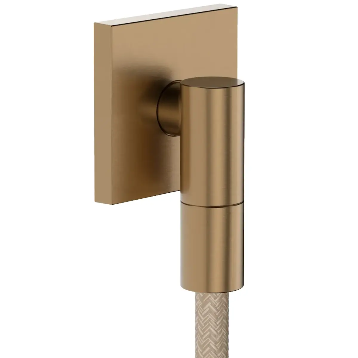 Шланговое подключение для душа Hansgrohe Fixfit Fine E металл Бронзовый брошенный (28883140)