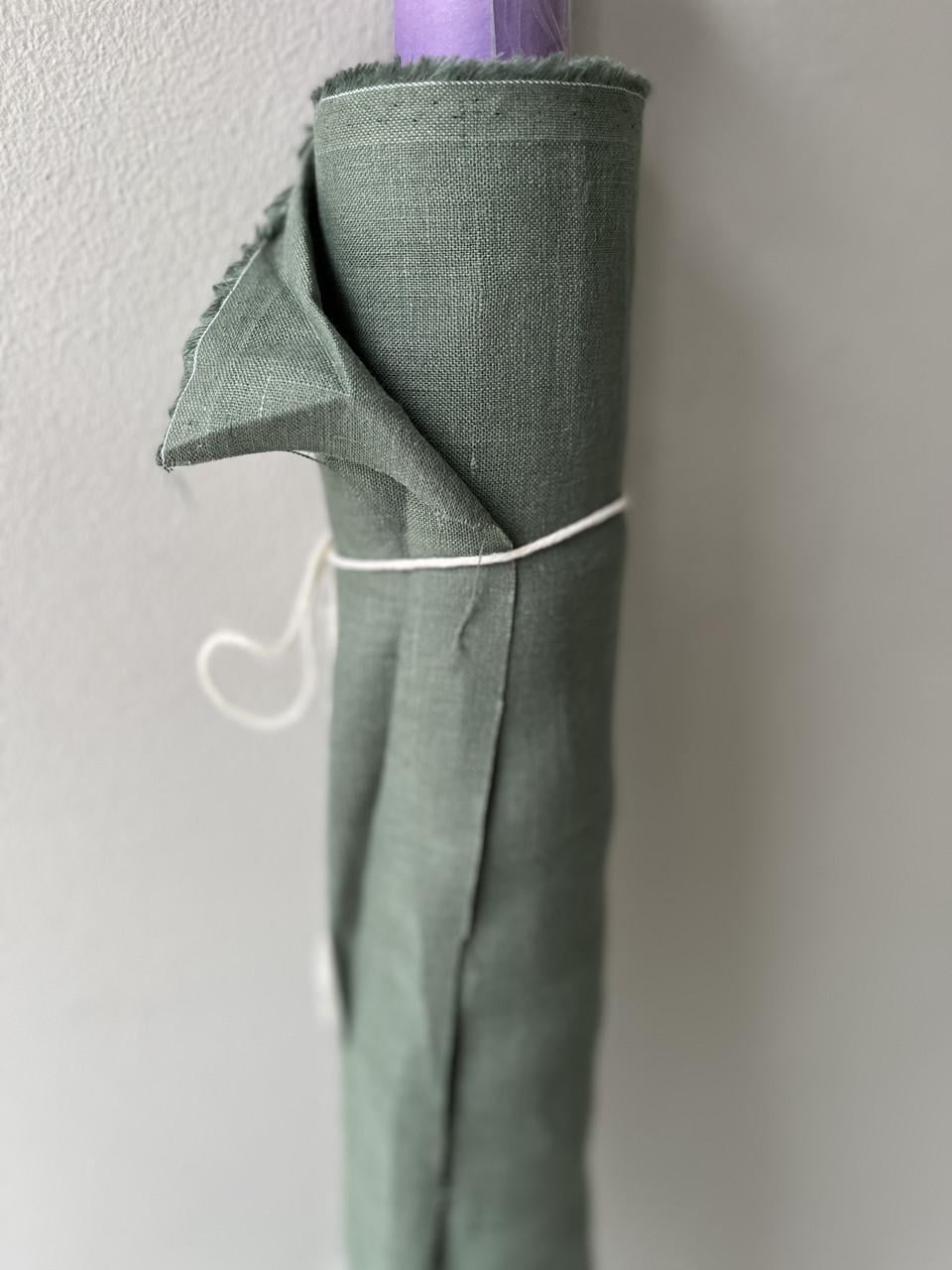 Ткань костюмная LINEN PLUS льняная 150 см Хаки