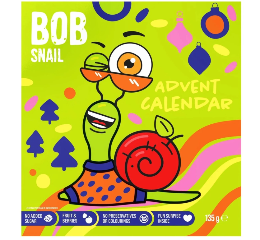 Набор Bob snail Адвент-календарь Диско с игрушками и стикерами 135 г (4820219347040)