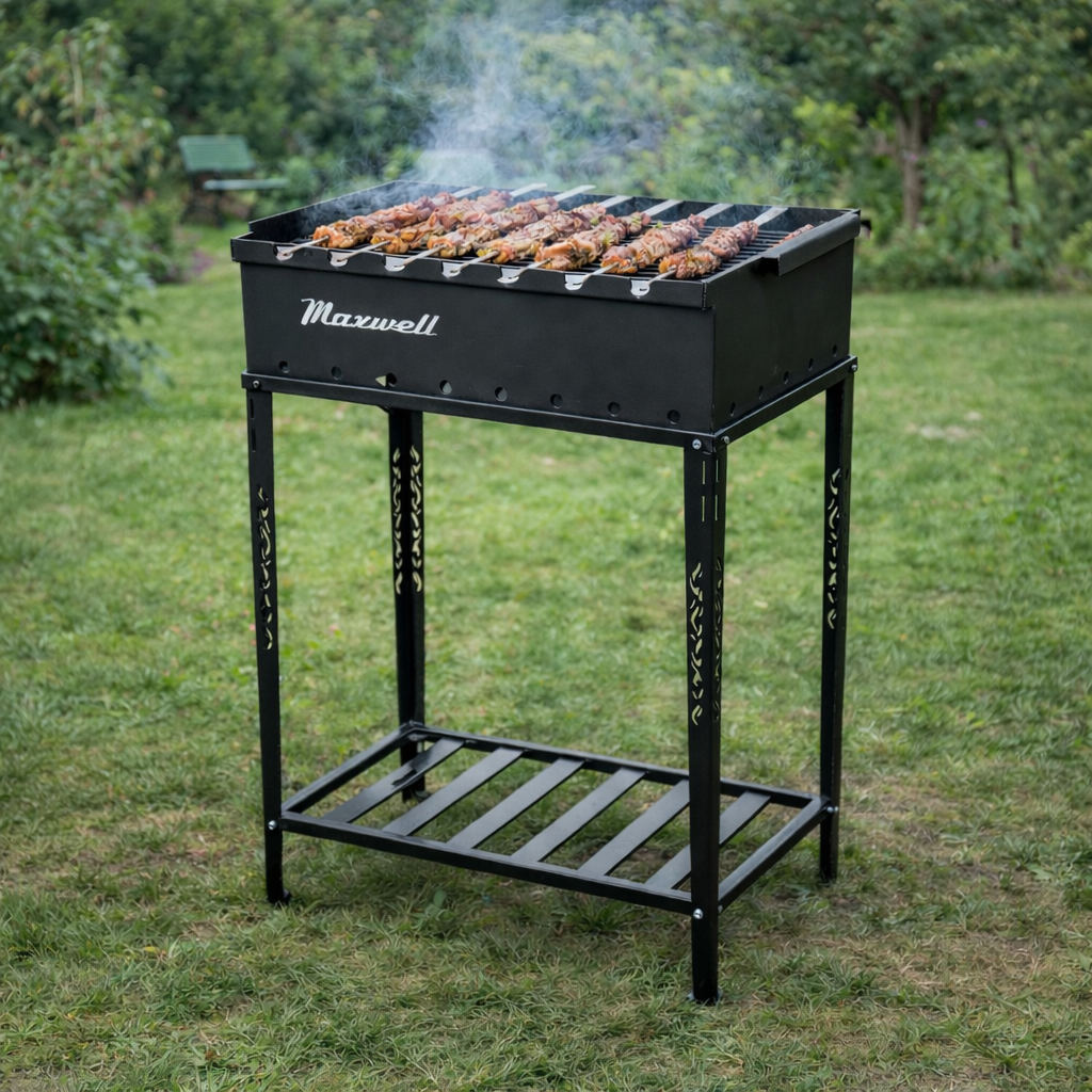 Мангал Jooki Прометей на 9 шампуров 3 мм на дровнице (10112)