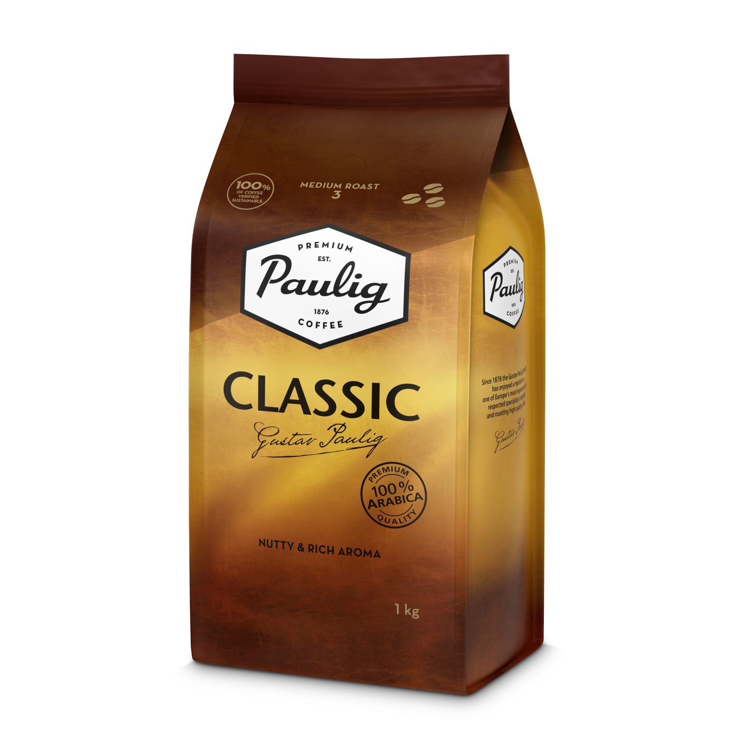 ᐉ Кофе в зернах Paulig Classic 1 кг (6270225)