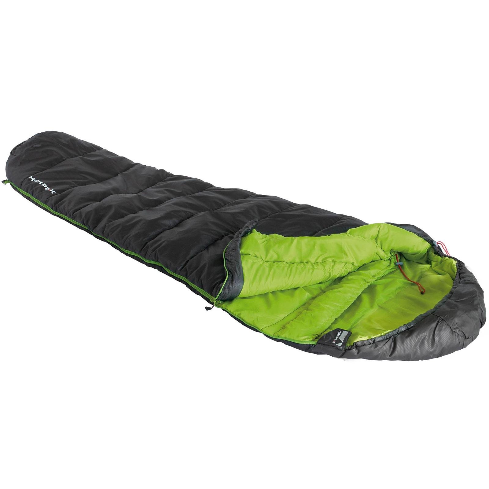 Спальний мішок High Peak Black Arrow Left +4°C Dark Grey/Green (23059)