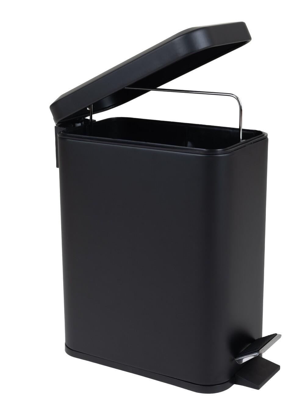 Ведро для мусора Zerix Sansa-TC0105 прямоугольное 5 л Черный (ZX5894) - фото 5 Ведро для мусора Zerix Sansa-TC0105 прямоугольное 5 л Черный (ZX5894) - фото 5