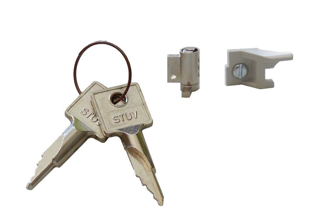 Замок для распределительных щитков Hager Vector VZ311 и 2 ключа (10598)