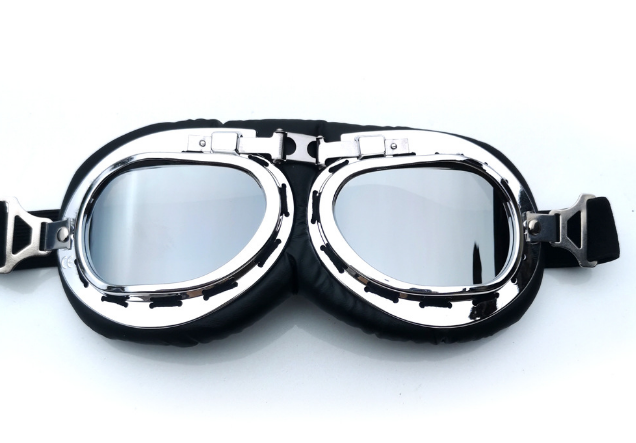 Мотоочки в стиле ретро/авиатор Vintage Cruiser Style зеркальные линзы (2862631594)