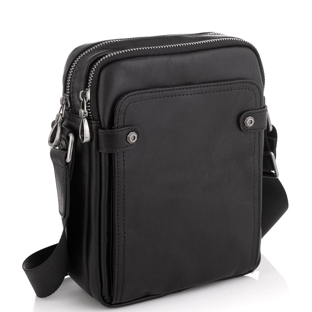Мужская сумка через плечо Royal Bag 8913A Черный (5062)