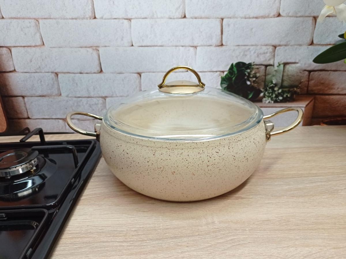 Каструля OMS Collection 3141 28 см 6,6 л Ivory (21339630) - фото 3 Каструля OMS Collection 3141 28 см 6,6 л Ivory (21339630) - фото 3