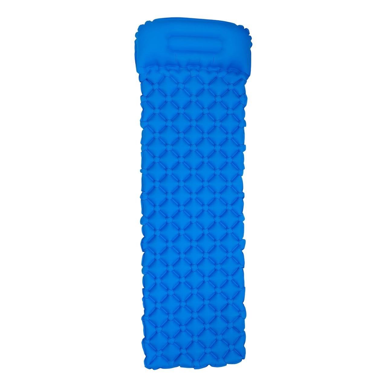 Килимок для намету надувний похідний 190х55х3 см Синій (7187) Килимок для намету надувний похідний 190х55х3 см Синій (7187)