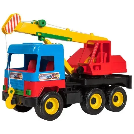 Іграшковий автокран Tigres Middle Truck 38 см Жовто-синьо-червоний (150-98-39226.1)