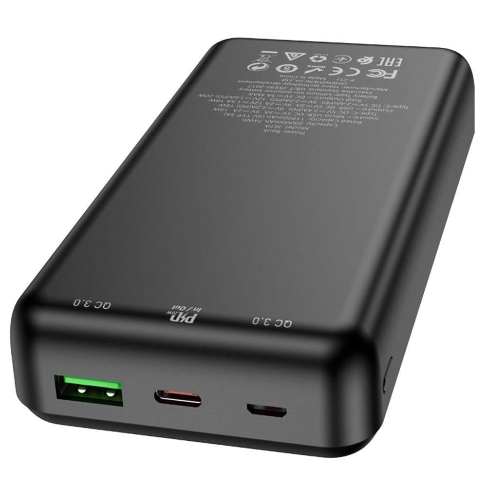 Повербанк Hoco J87A PD20W+QC3.0 20000 mAh Черный (3409)