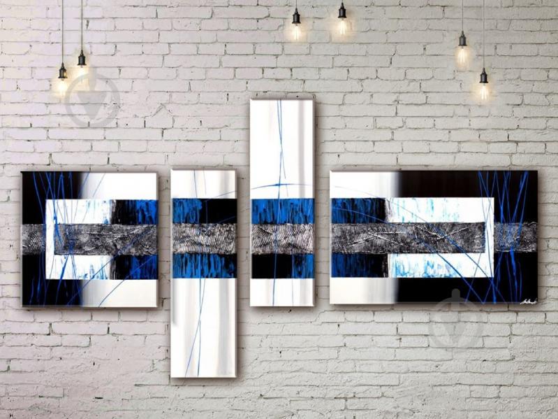 Модульная картина акрилом абстракция ArtStar MHM17_4_332 размер 80 х 140 см