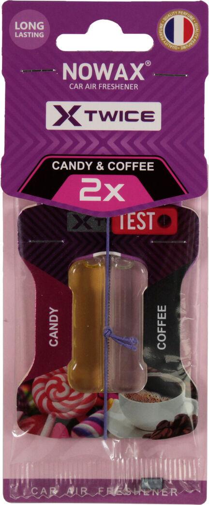 Ароматизатор для авто Nowax X Twice Candy & Coffee на дзеркало рідкий 5 мл (0312736)