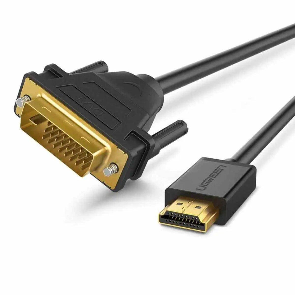 Переходник UGREEN HDMI to DVI 2К Cable Male to Male 3 м Black (UGR-10136)
