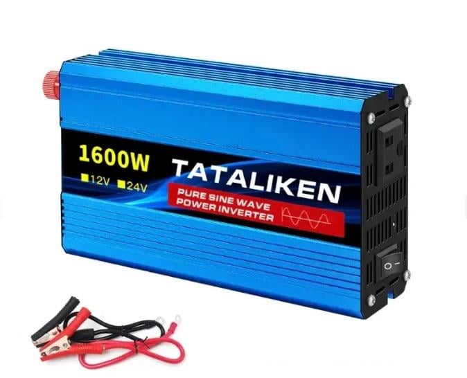 Инвертор Tataliken 1600W 12-220V чистый синус/евророзетка (5207418)