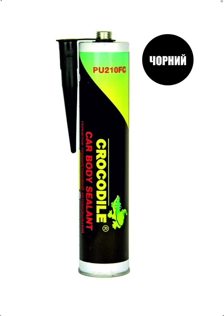 Герметик полиуретановый Crocodile кузовной для швов 310 г Черный (28716097)
