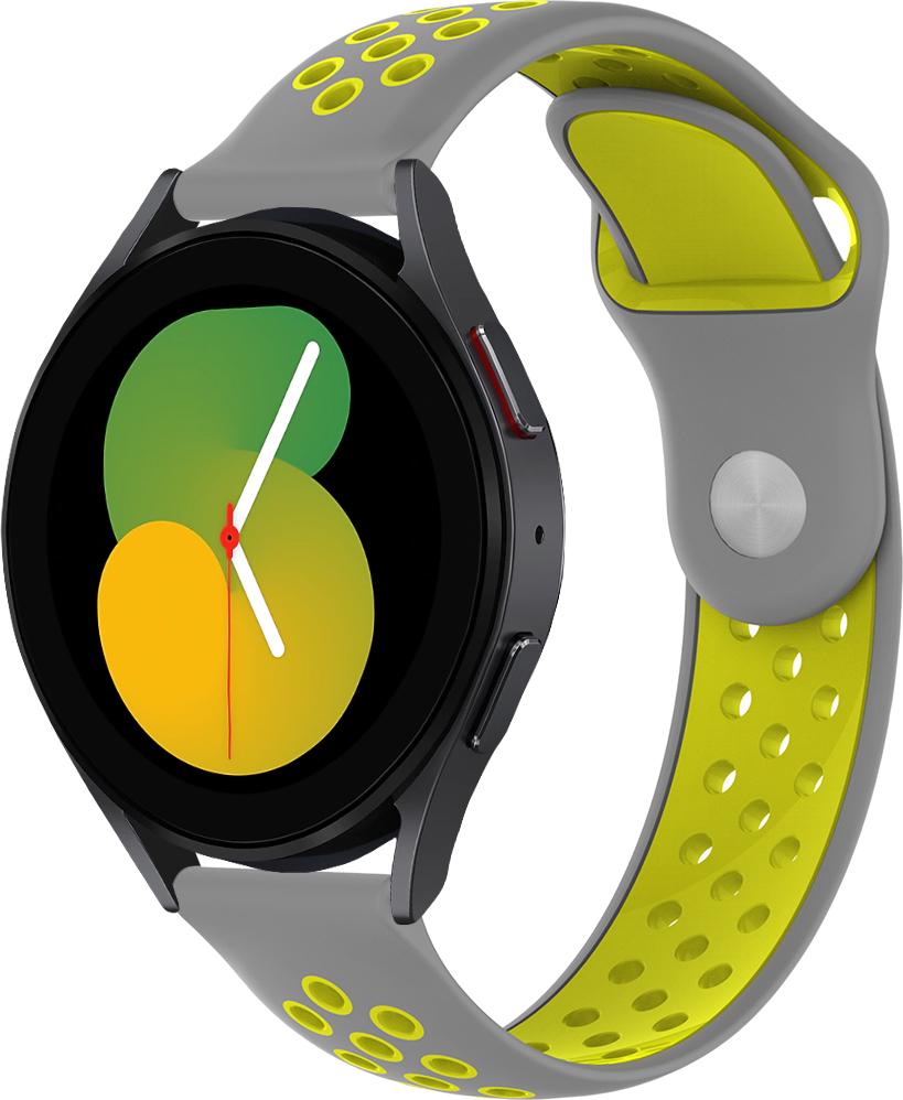 Ремінець Sport для Galaxy Watch 5 40 мм Gray/Yellow (29186-63) Ремінець Sport для Galaxy Watch 5 40 мм Gray/Yellow (29186-63)