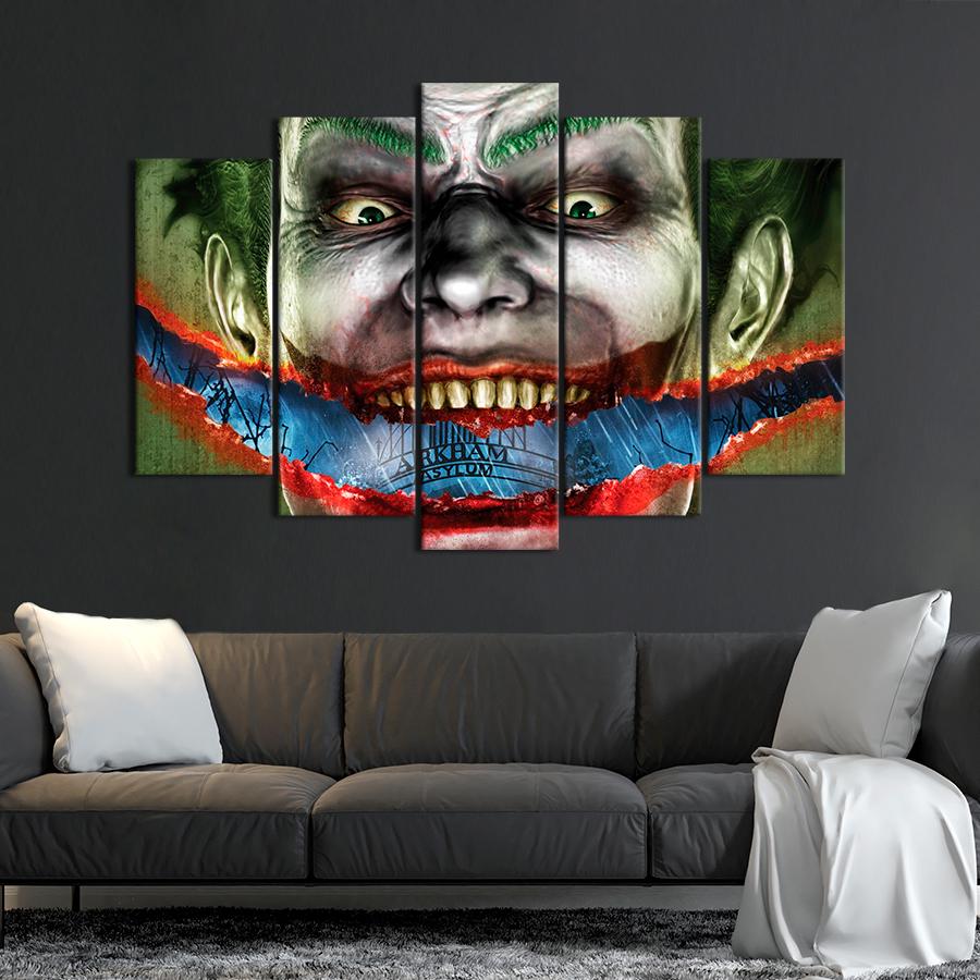 Настенний декор Суперзлодей безумный Джокер 137x85 см (A238-5)