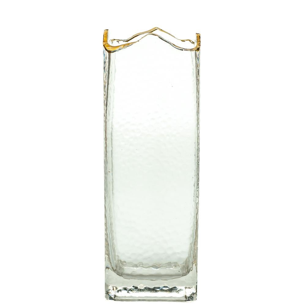 Настольная стеклянная ваза Light House Прохлада 29 см Прозрачный
