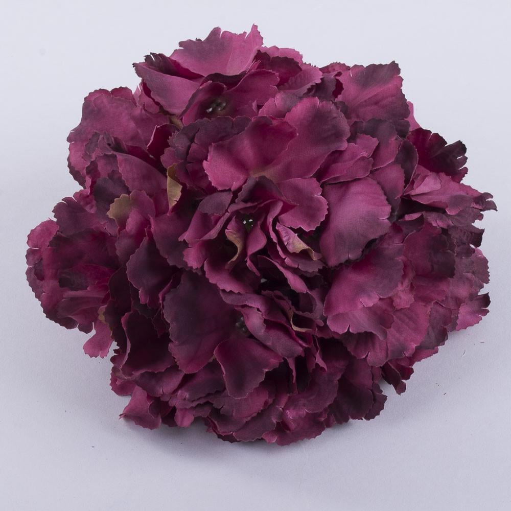 Цветок искусственный Головка гортензии гигант Марсала (V78R80)