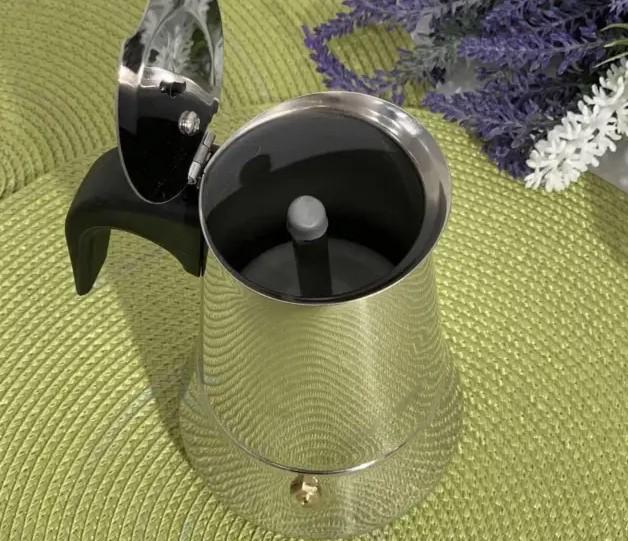 Гейзерна кавоварка газова Edenberg EB-3787 на 2 чашки - фото 4 Гейзерна кавоварка газова Edenberg EB-3787 на 2 чашки - фото 4