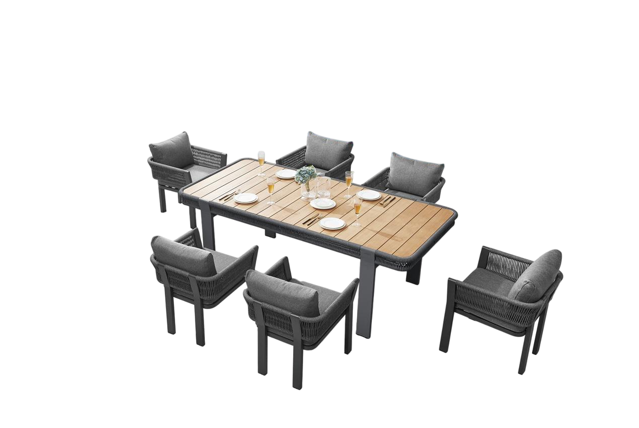 Комплекты садовой мебели обеденной Higold Borromeo 205471 Black (28957318)