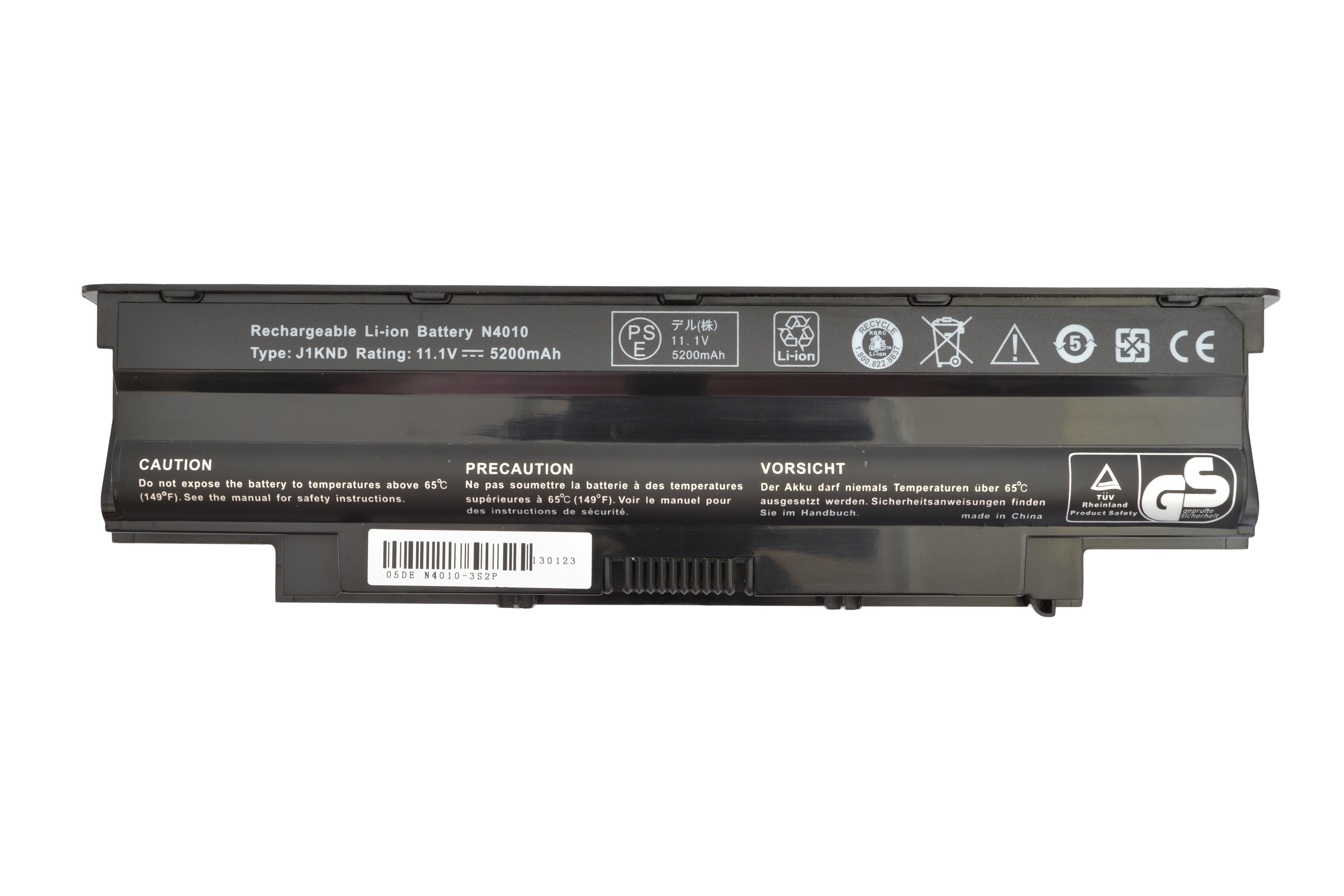 Акумулятор для ноутбука Dell J1KND Inspiron N5110 11,1 V 5200 mAh