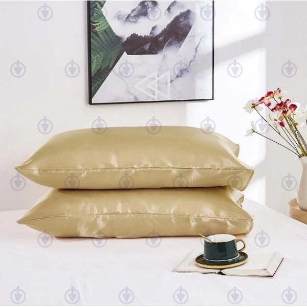 Комплект постільної білизни Moka Textile полуторний та додаткові 2 наволочки 50х70 см/70х70 см Сріблий/Золотий (2552737152) - фото 7