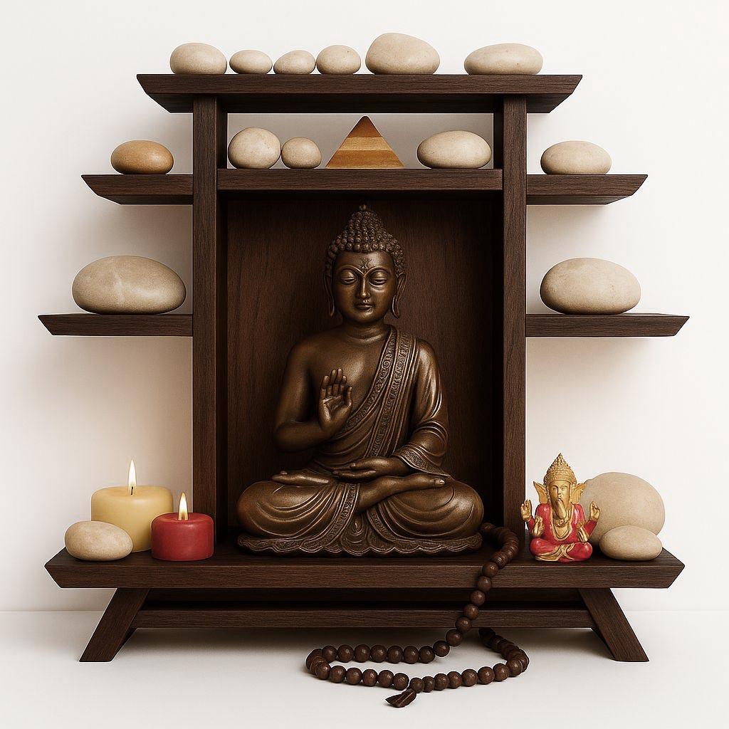 Вівтар для медитації з дерева Ведамія Капучино (ЛАТ-003109)