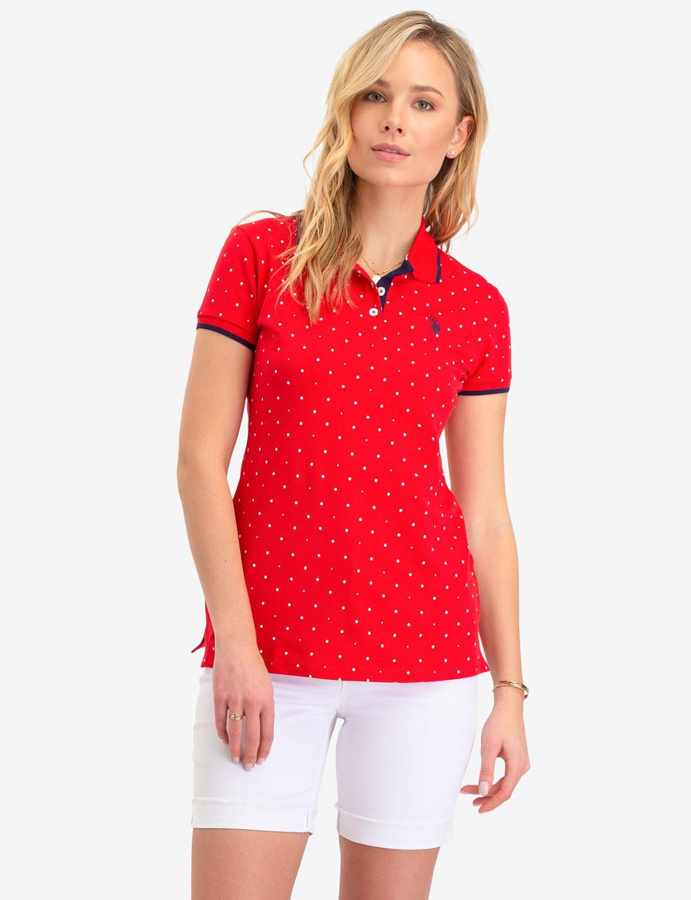 Футболка поло жіноча U.S. Polo ASSN RACING L Red