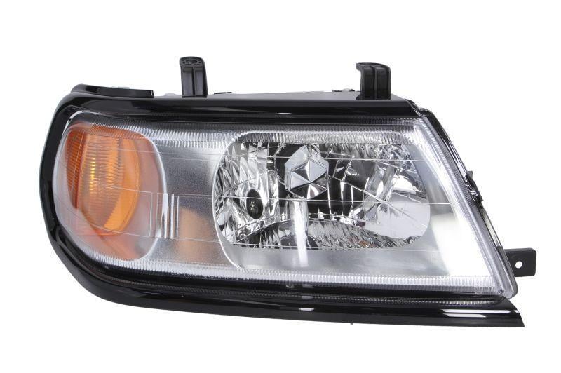 Фара передняя правая Mitsubishi Pajero Sport 2005-2008 H4 черная рамка (114-1121R-LDEM2)