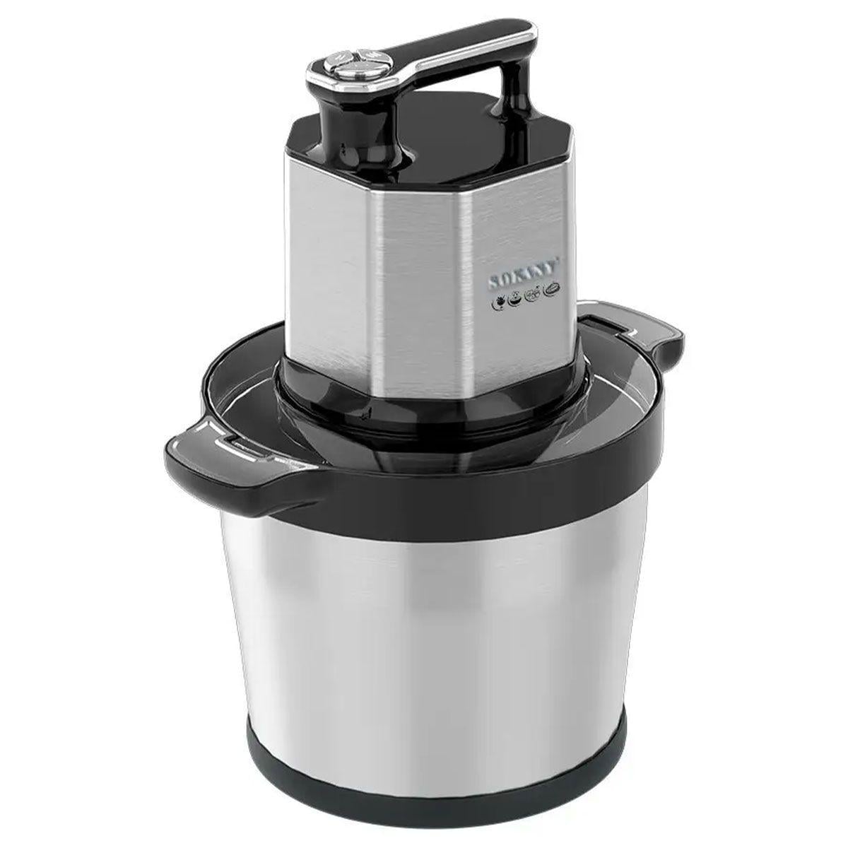 Чоппер измельчитель Sokany 800 Вт с чашей 4,5 л 6 лезвий (27968228) Чоппер измельчитель Sokany 800 Вт с чашей 4,5 л 6 лезвий (27968228)