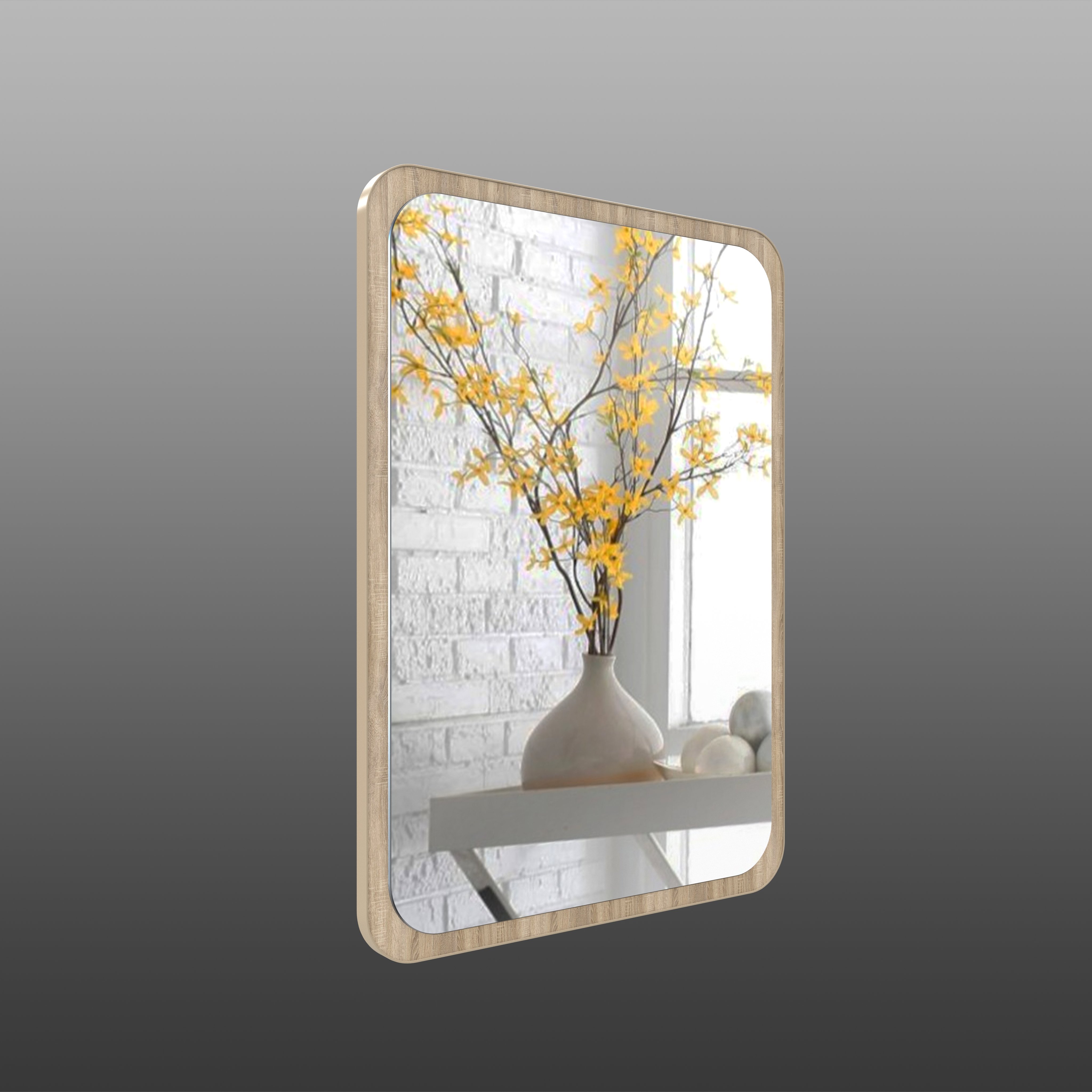 Зеркало настенное Art-Com 700х500 мм Дуб сонома (ZN 3) Зеркало настенное Art-Com 700х500 мм Дуб сонома (ZN 3)