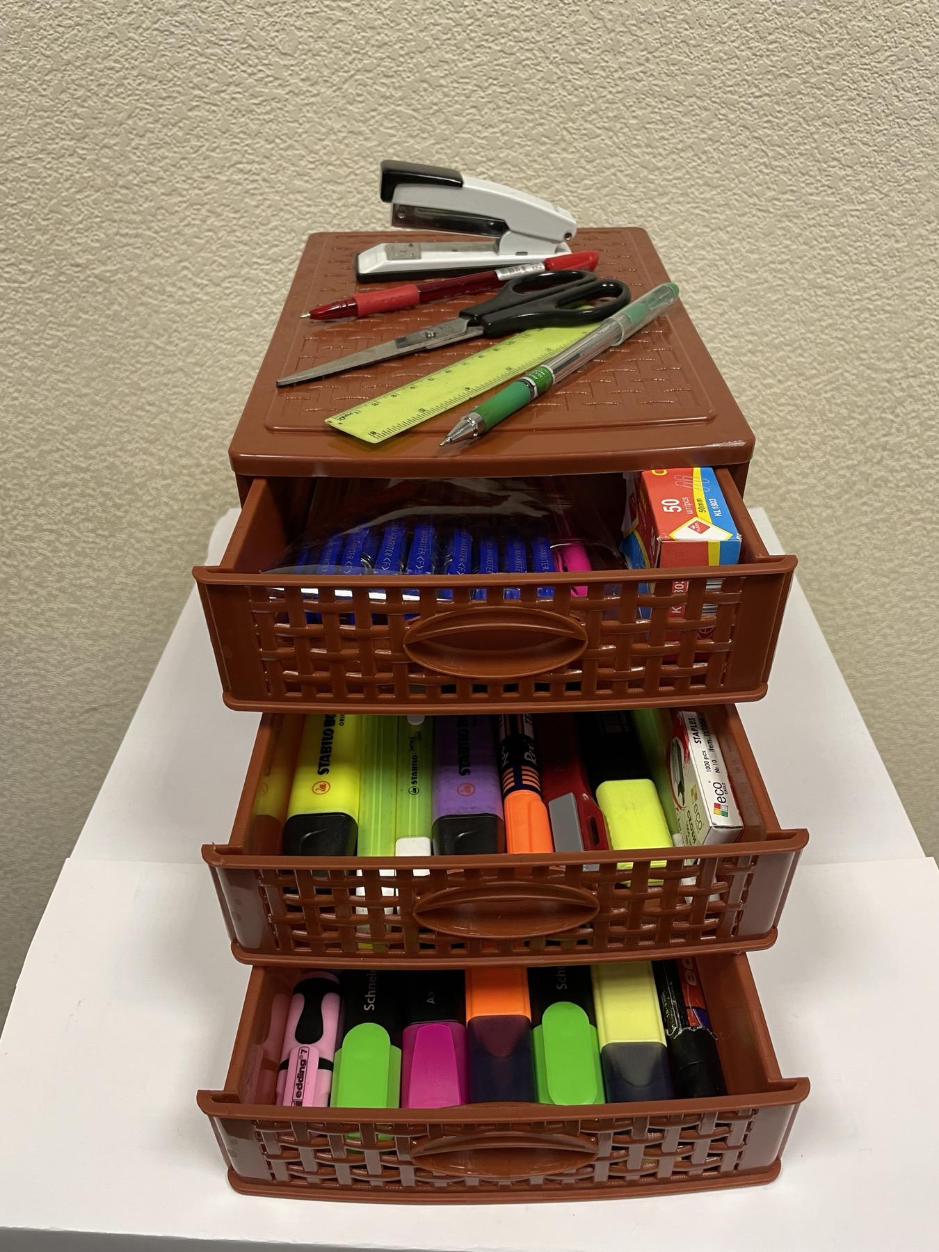 Комод пластиковый Консенсус ROTANGE мини 3 ящика 20х19х26,5 см Коричневый (28790094) - фото 6