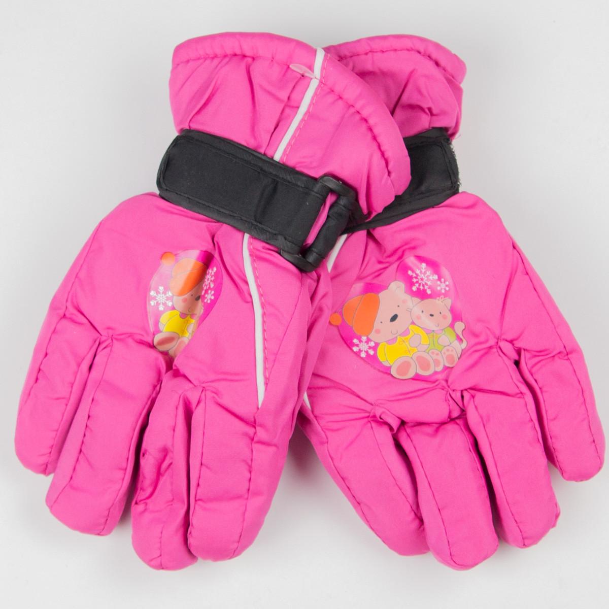 Перчатки для девочек лыжные №18-12-5 Розовый (DR010147)