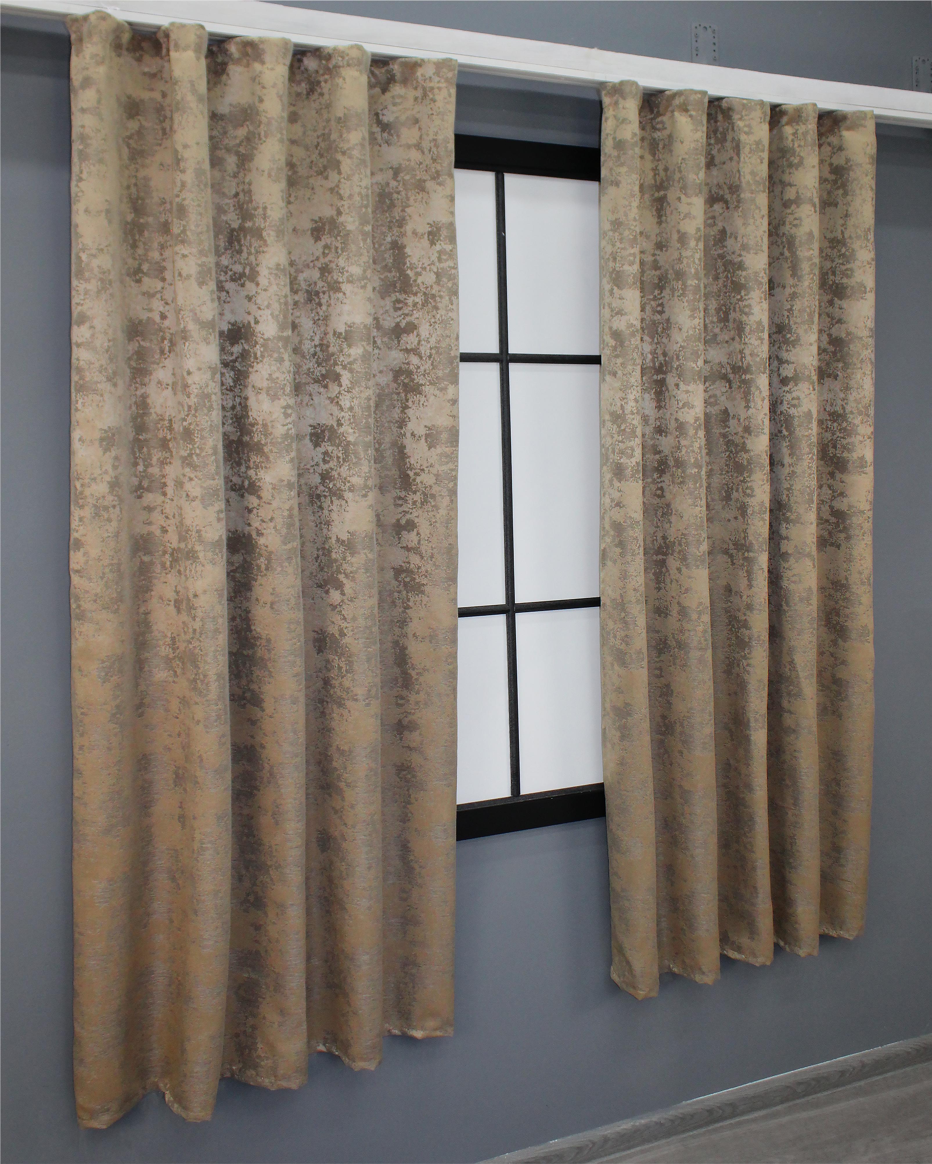 Комплект штор VR-Textil Sultan YL №1207ш жакард 130х170 см 2 шт. Капучино (35-0080) - фото 3