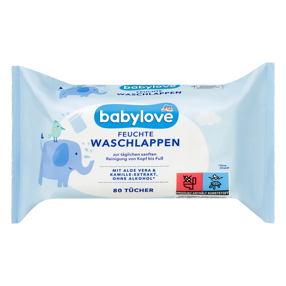 Вологі серветки дитячі Babylove Sensitive для чутливої шкіри 80 шт. (EPI-15102025-217)