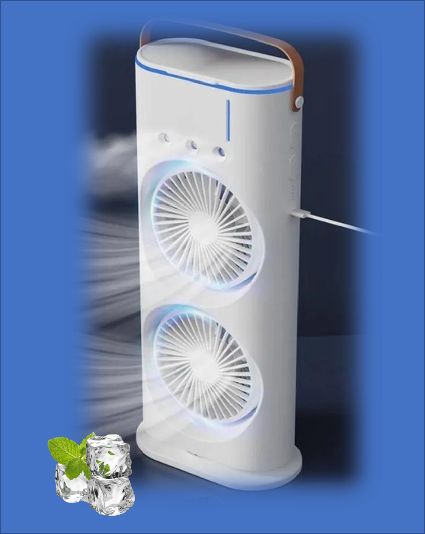 Аромадиффузор Double-ended Spray Fan з олійкою (25573974) - фото 8