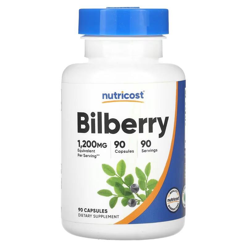 Екстракт чорниці Nutricost Bilberry 90 кап. 1200 мг