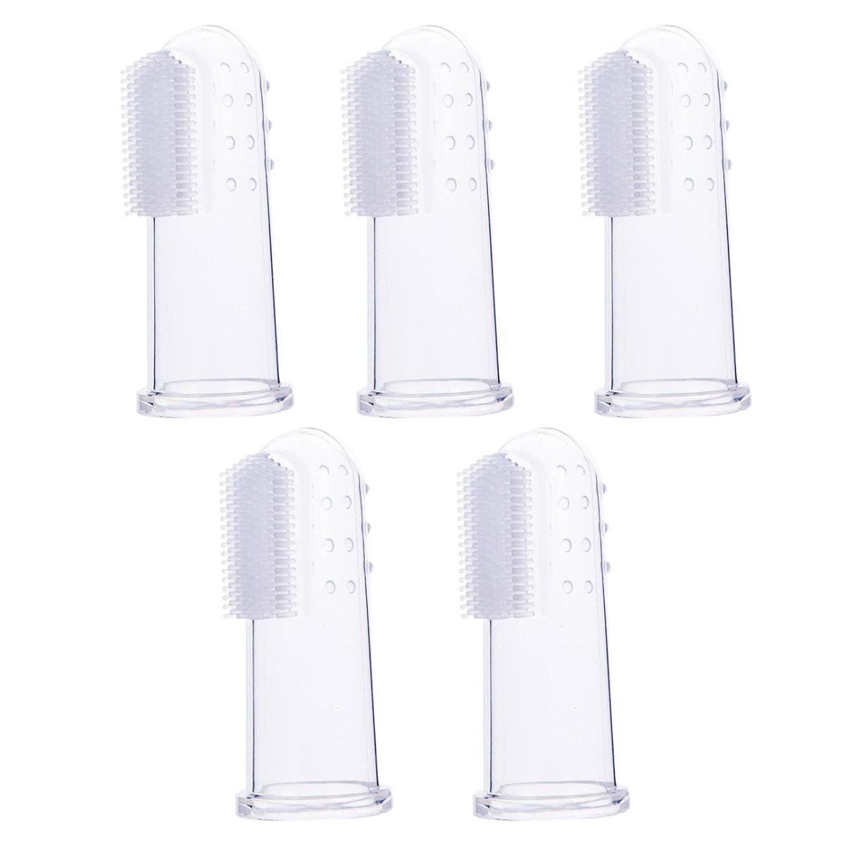 Зубна щітка PetBrush силіконова на палець для дітей Прозорий (723)