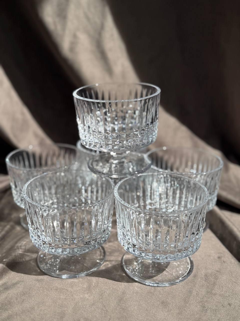 Набір креманок Olens Sorbet скляні 6 шт./290 мл Прозорий (102-1642)