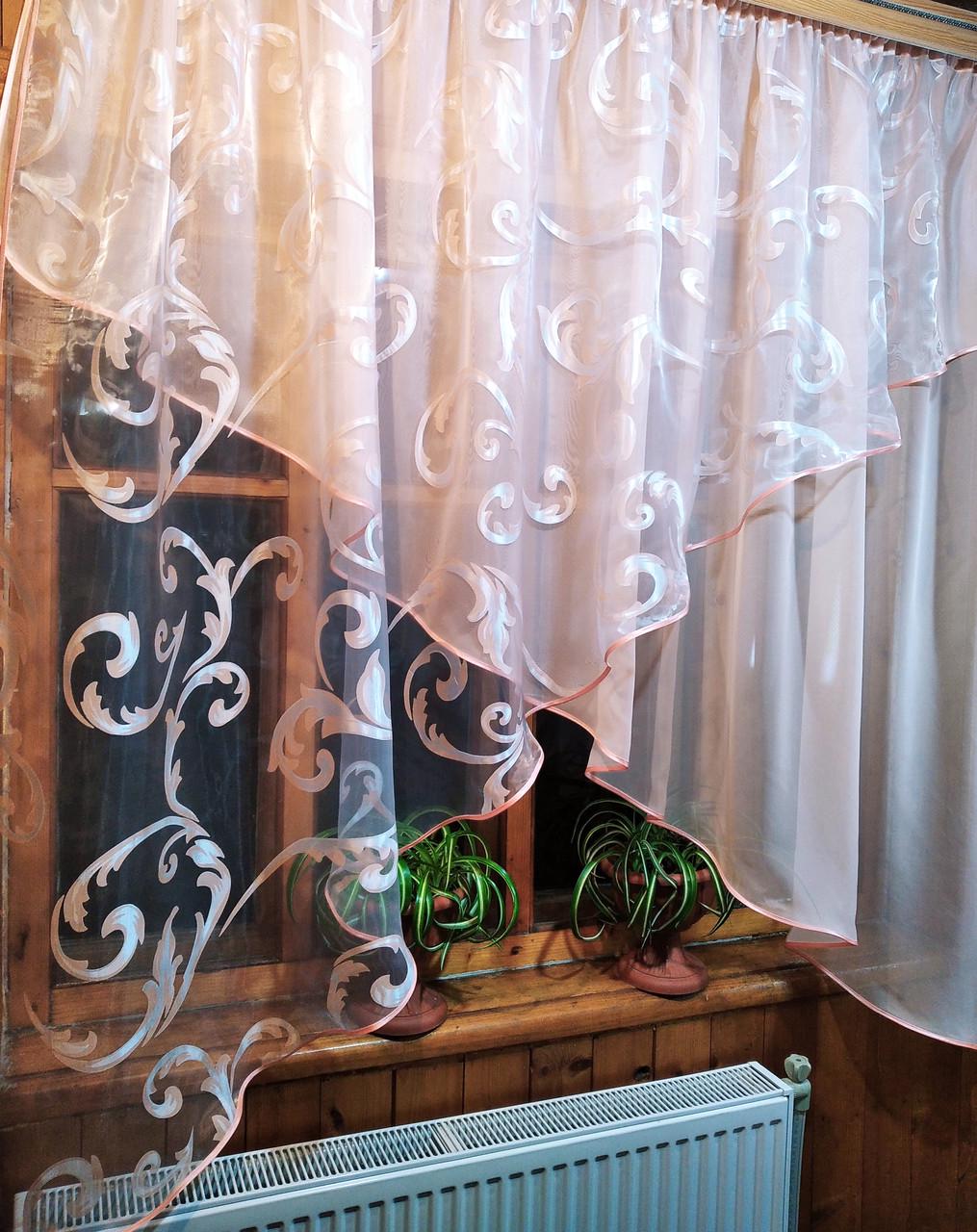 Шторы арка Стелла вензель Персиковый (1021669833) - фото 4 Шторы арка Стелла вензель Персиковый (1021669833) - фото 4