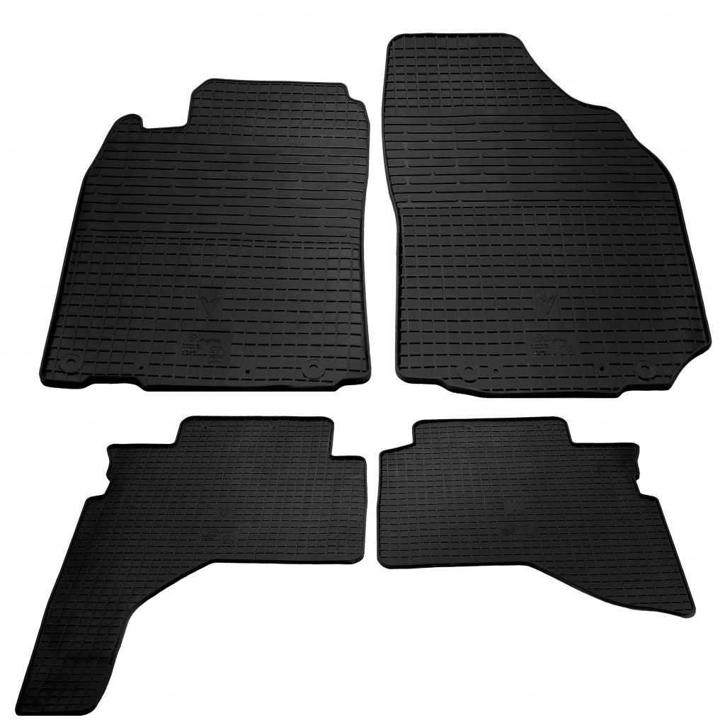 Резиновые коврики Stingray для Mitsubishi Pajero Sport 1996-2007 гг. резина Черный